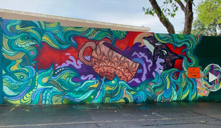 壁画アーティスト　アンジェリーナ・ビラロボスさん