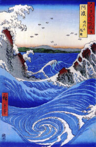 Hiroshige_Wild_sea_breaking_on_the_rocks | Seattle’s Japanese Community News – North American Post
