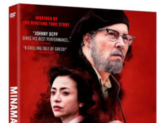 A Film and Two Dark Japanese YouTube Channels DVD cover art for Minamata featuring Johnny Depp and a woman against a red background, with the title and film credits visible.
